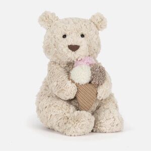 NWT Jellycat Oatus Bear With Ice Cream